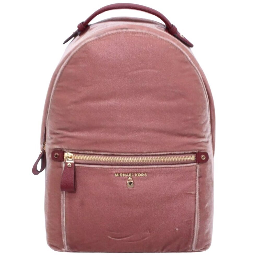 Michael Kors Shoulder Bag Purse Backpack Pink Velvet New Minor Defect